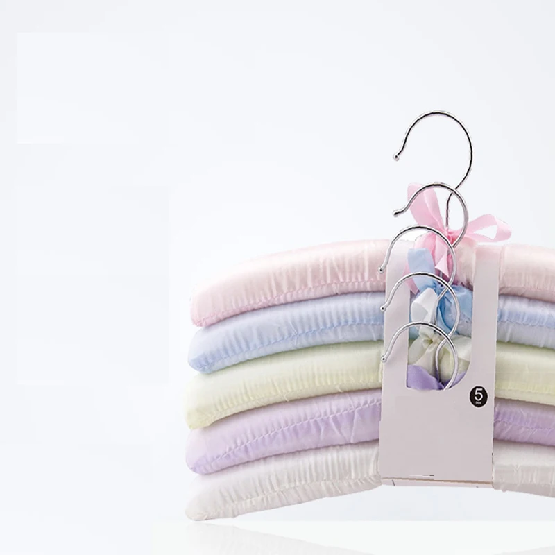 10pcs/lot 38cm sponge  cloth clothes rack, imitation silk multi-color clothes rack indoor air drying rack