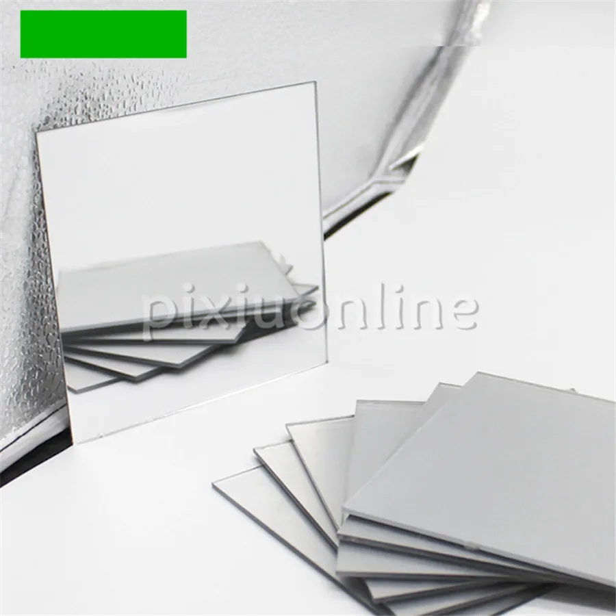 1pc J766 100*100mm and Diameter 100mm Mirror Face Acrylic Board Square and Round Free Russia Shipping