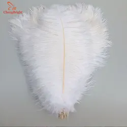 CHENGBRIGHT 100 Pcs/Lot Natural White Ostrich Feathers For Craft 15-70CM Carnival Costumes Party Home Wedding Decorations Plumes