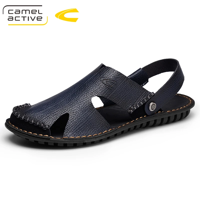 

Camel Active Men's Summer Shoes New Breathable Lighted Casual Outdoor Shoes Beach Genuine Leather Men Sandals High Quality 18129