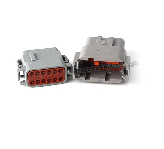 1SET DTM04-12P new energy automobile male connector 12P female connector DTM04-3P DTM06-2S DTM06-4 DTM06-6S DTM06-8S DTM06-12S