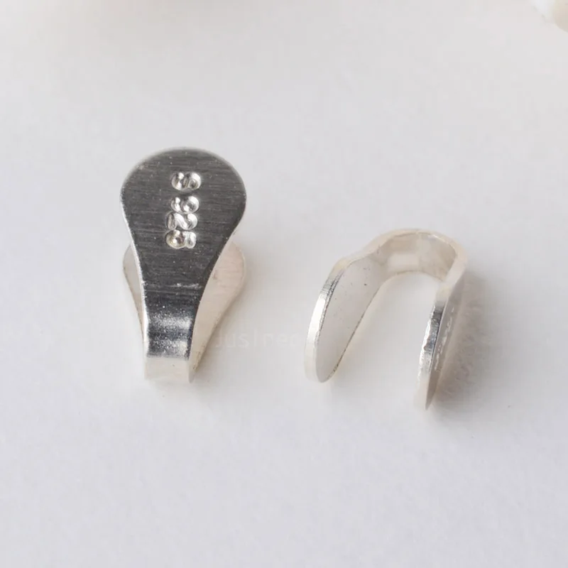 solid 925 sterling silver flat end caps