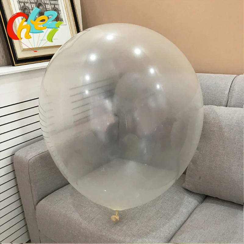 1Pcs 36 Inch 90Cm Big Clear Balloon Latex Balloons Wedding Decoration Inflatable Helium Air Balls Happy Birthday Party Balloons