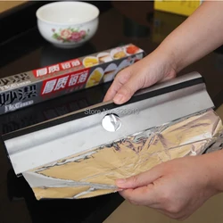 stainless steel kitchen utensils stanniol cutter aluminum foil cutter wrap cutter box plastic wrap dispenser
