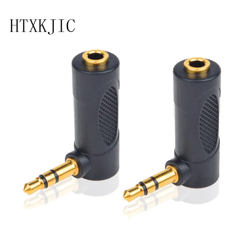 المكونات الكوع زاوية الحق 3.5 مللي متر الذكور إلى الإناث الصوت موصل 90 درجة محول الذهب مطلي شحن مجاني