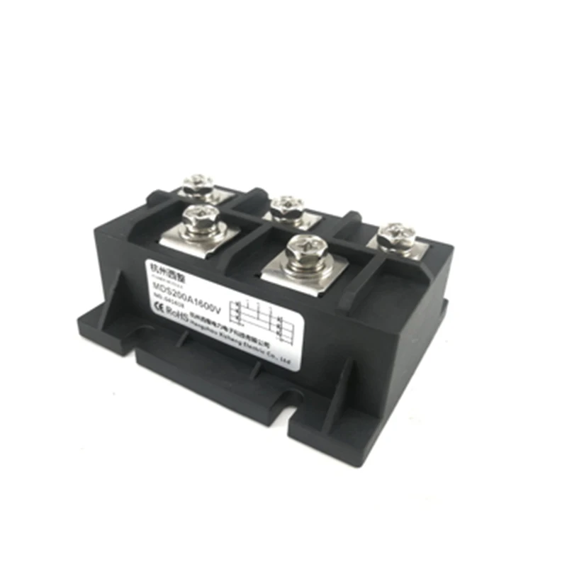 MDS Series Three-Phase Bridge Modules MDS100A 100A 1600V 3-Phase Diode Rectifier MDS150A Radiator Copper Base