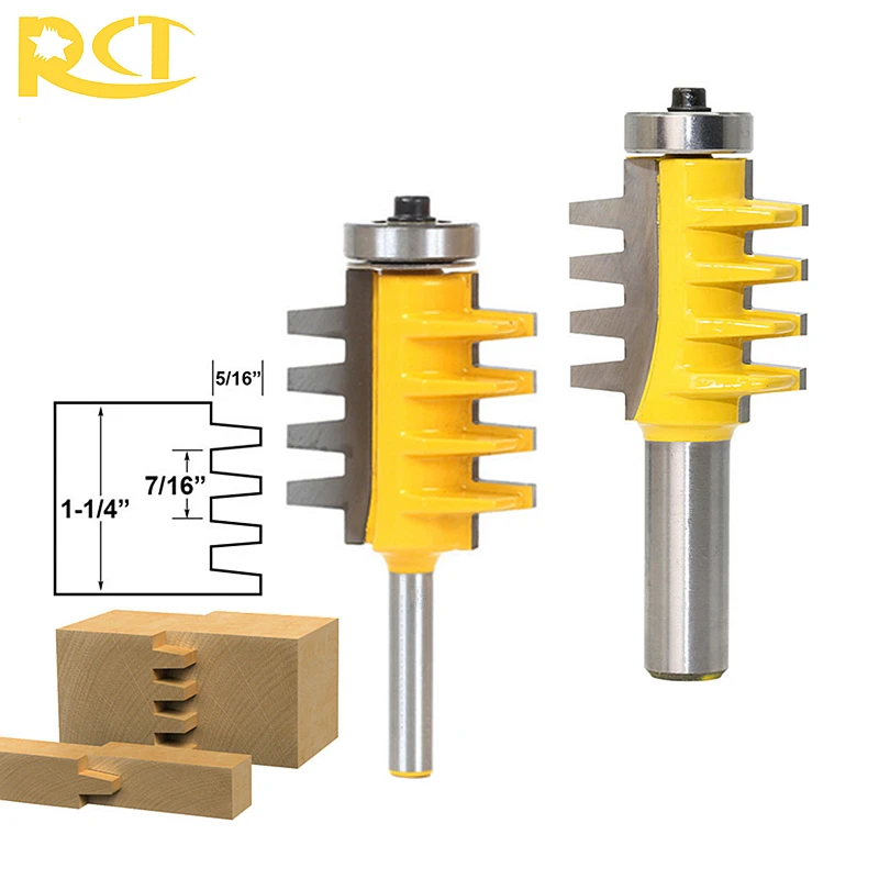 RCT Rail Reversible Finger Joint Glue Router Bit 1/2