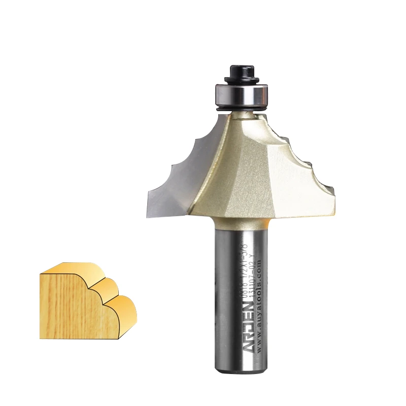 

Woodworking Tool Double Round-Over Router Bit - 1/2*1/2-12.7mm " Shank - Arden A1205018