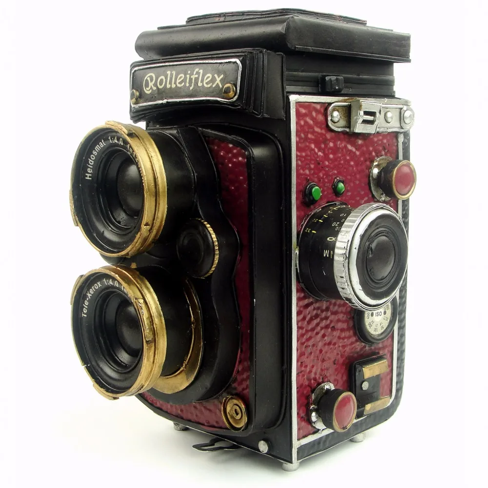 Antique classical camera model retro vintage wrought handmade metal crafts for home/pub/cafe decoration or birthday gift