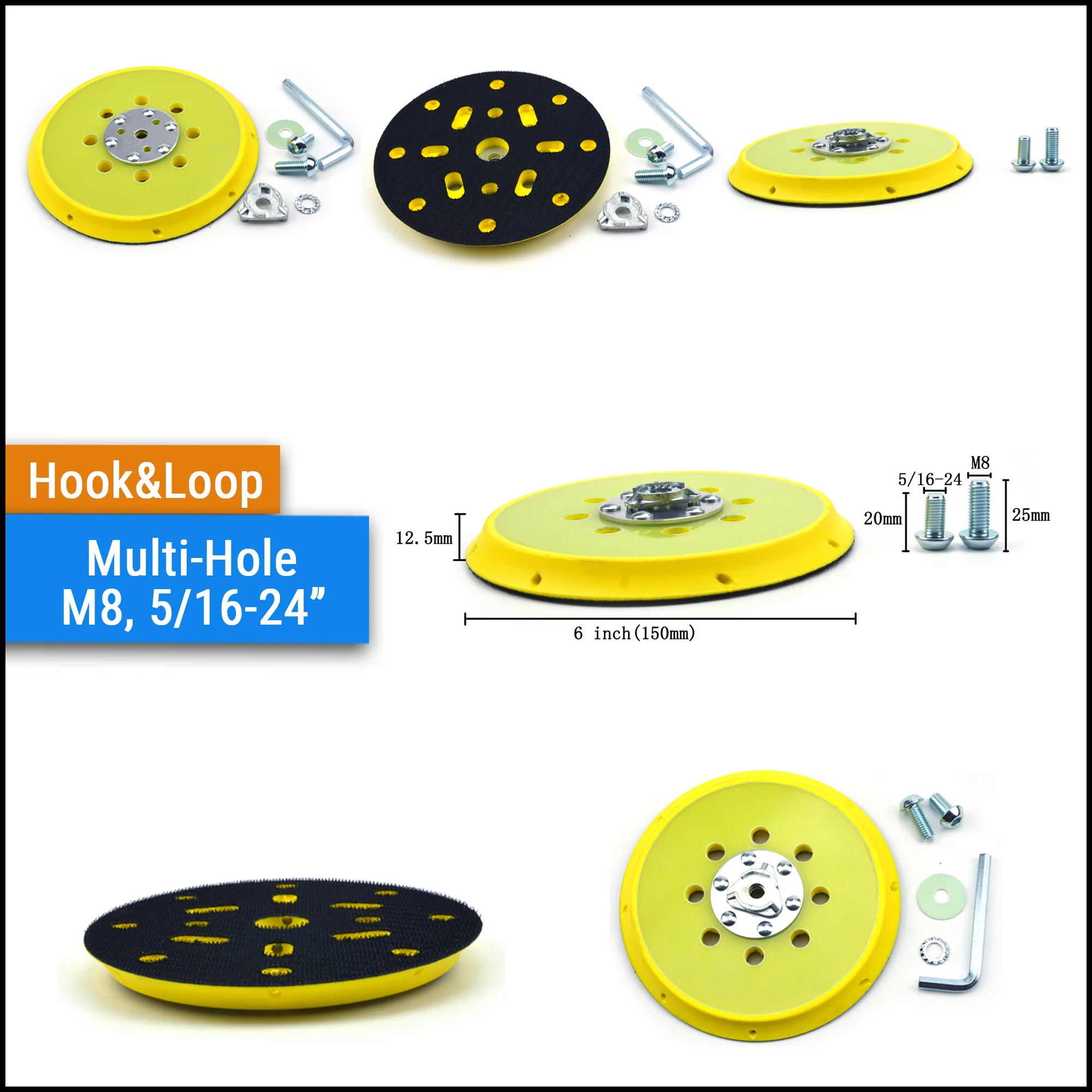 1/1. 2/1. 5 zoll Alle Arten Zurück-up Schleifen Pads für Schleif Schleifpapier Schleif Scheiben für Holzbearbeitung Kleine Bereich Polieren