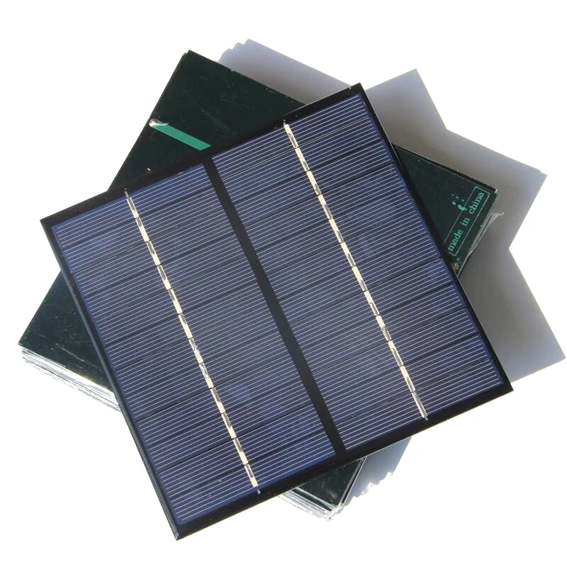 500 STKS 2.8 W 12 V Polykristallijne Zonnepaneel Epoxy Mini Zonnecel Zonnemodule DIY Zonnestelsel Sqaure Solar Plate135 * 135 MM