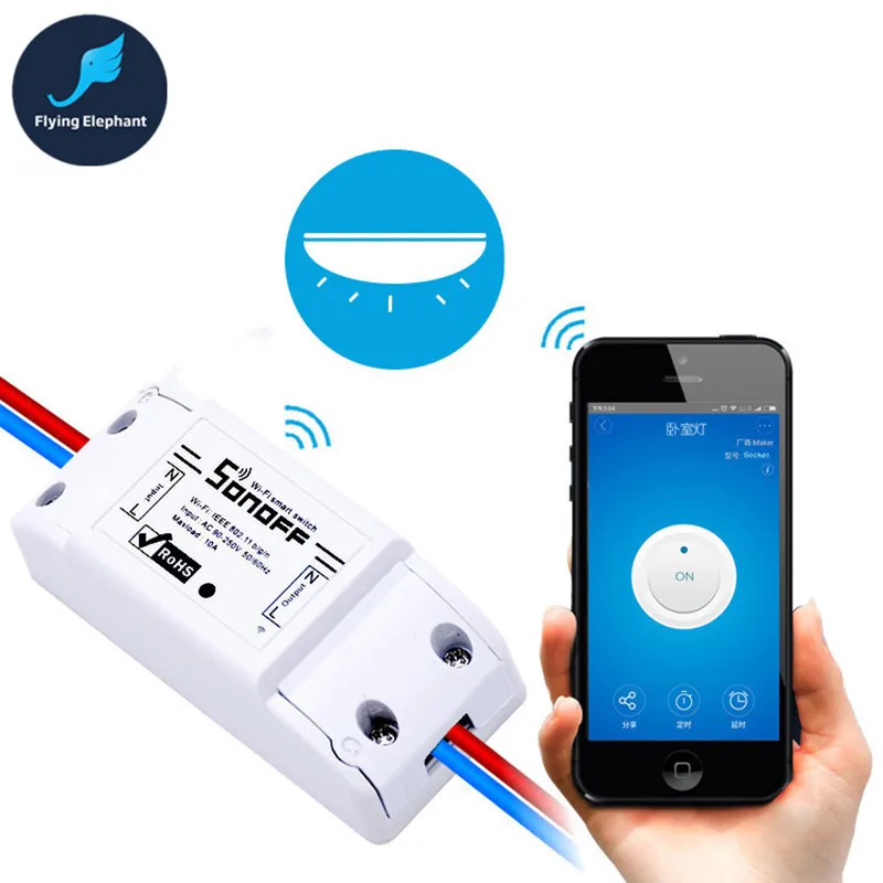 10A 16A Smart Home WiFi Socket Phone AC100-250V 1 way  App Wireless Remote Control Timer Switch for Lights Via IOS Android