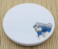 Rotating Small Pcs Convenient A Week Round With Finishing Receive Case For The Old Man And Friends Pill Box Pills Storage