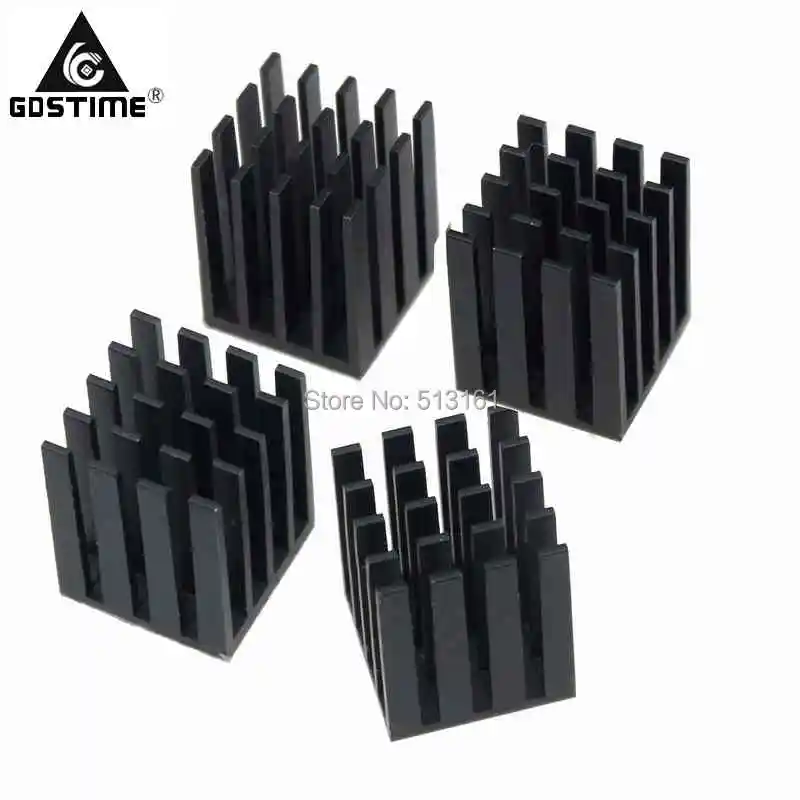 

100 PCS Gdstime Aluminum Cooling Fin 19x19x24MM Chipset Heat Sink RAM Radiator Heatsink