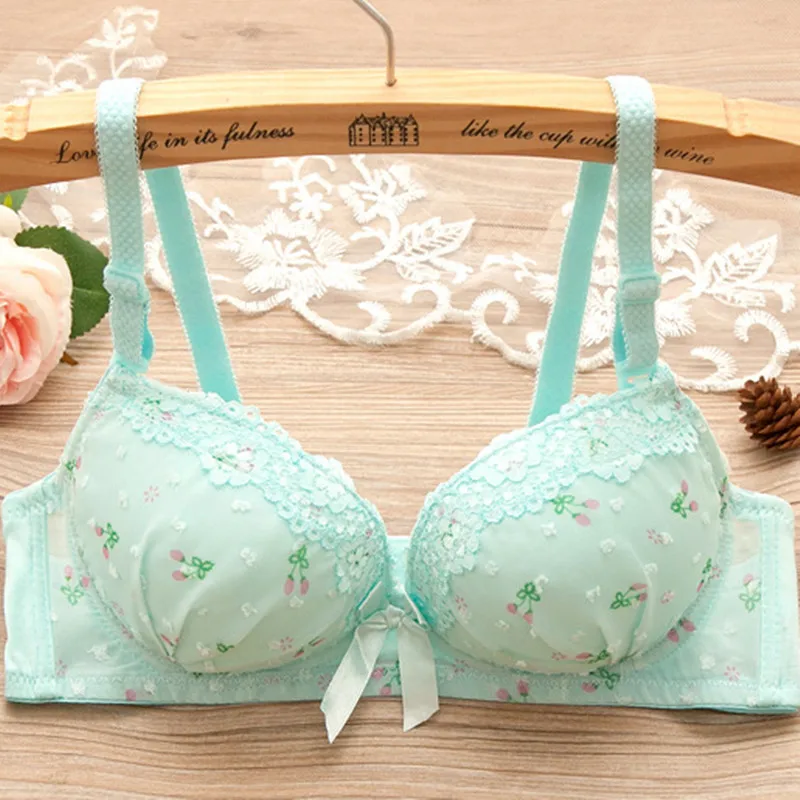 Bras for teenagers training bra for kids Cute bow and comfortable Underwear for girls Made of cotton