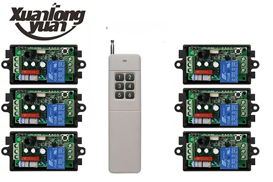 xuanlongyuan 3000M Long Range AC220V 1CH RF Wireless Remote Control Relay Switch light /lamp/ window/Garage Doors shutters