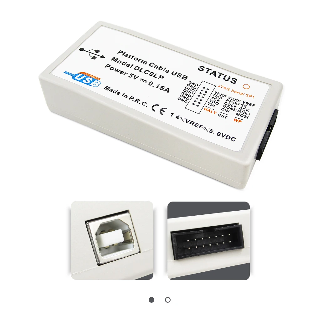 Xilinx-Câble de téléchargement USB, plate-forme, programmeur Jtag, FPGA, CPLD, C-Mod, XC2C64A, M102, LVTTL, LVCMOS, 3.3V, 2.5V, 1.8V, JTAG, éventuelles I, iMPACT