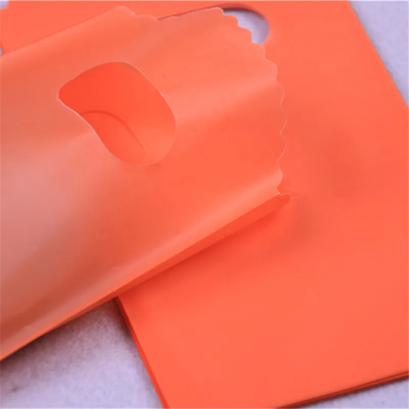 New Design High Quality Wholesale 50pcs/lot 9*15cm Luxury Small Solid Orange Packaging Bags Favor Wedding Gift Pouches