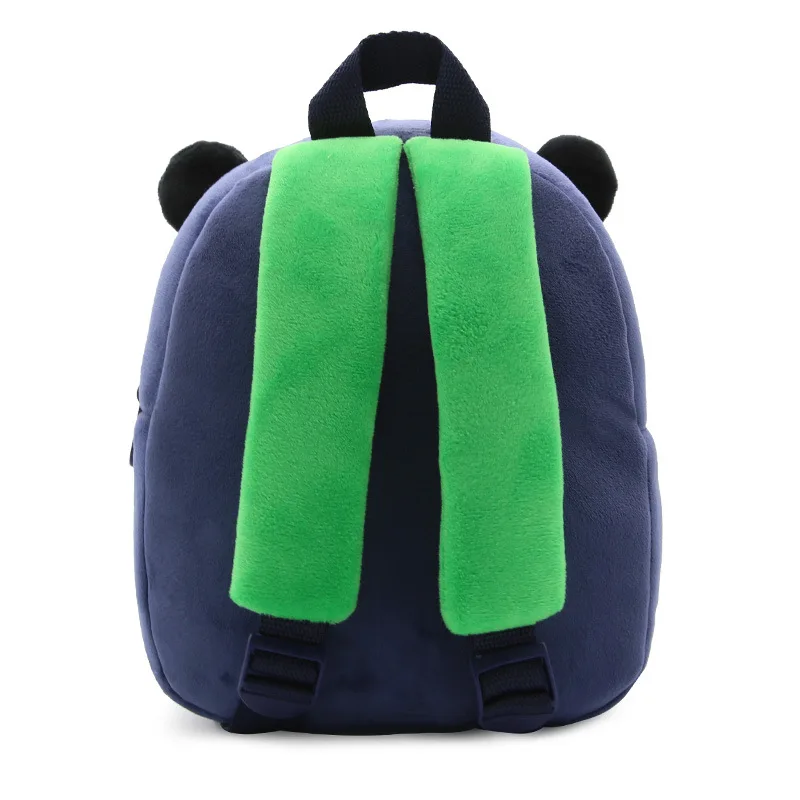 Crianças mochila escolar dos desenhos animados orangotango design aconchegante tecido de pelúcia macio para a criança do bebê menino jardim de infância crianças brinquedos saco escolar