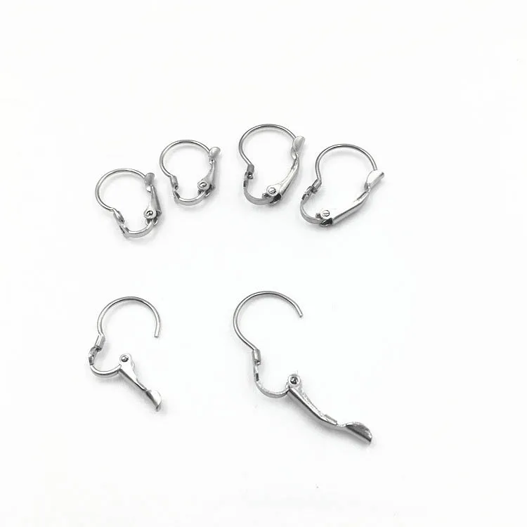 

50pcs 11*15mm 13*20mm Stainless Steel Leverback Earrings French Style Ear Wire Clips DIY Findings