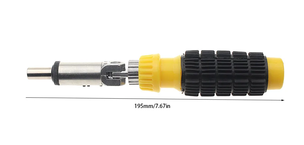 Brand New 1/4 Inch Hex Left/Right Rotating 180 Degree Ratchet Screwdriver Drive Tackle Extension Rod