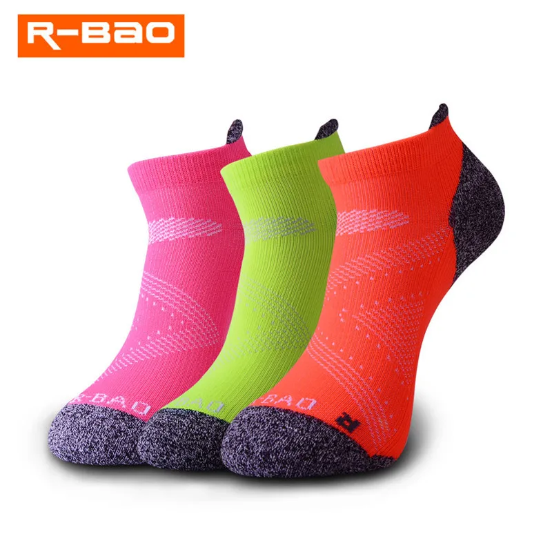 R-bao Men Women Compression Running Socks Professional Sport Riding Socks Basketball Badminton Hiking Racing Breathable Socks