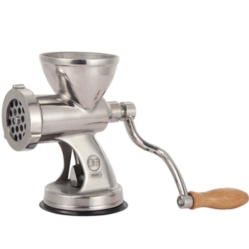 

Stainless steel manual meat grinder,