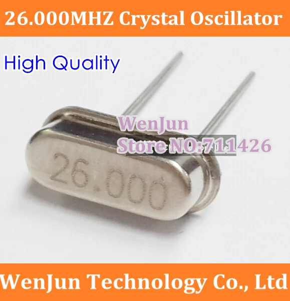 

Free Shipping 26.000MHZ Crystal Oscillator 26MHZ Quartz crystal Plug-in crystal HC-49S 1000PCS/LOT High Quality