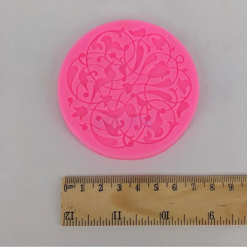 3D Round Flower Silicone Soap Mold DIY Soap Molds Tool Chocolate Cake Design Mould Party Home Decor Handmade Crafts