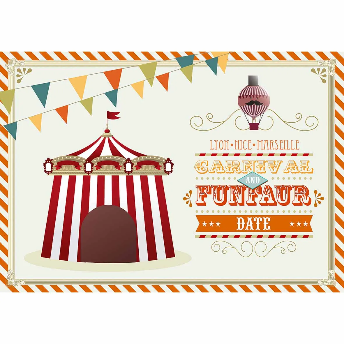 Allenjoy photographic background Banner Circus Created Children Custom Birthday fantasy backdrop photography photocall props