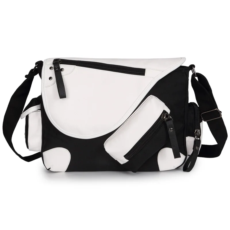 DIY your Own Canvas Casual Zipper  Shoulder Bag Crossbody Bags Schoolbags Messenger Bag Gift