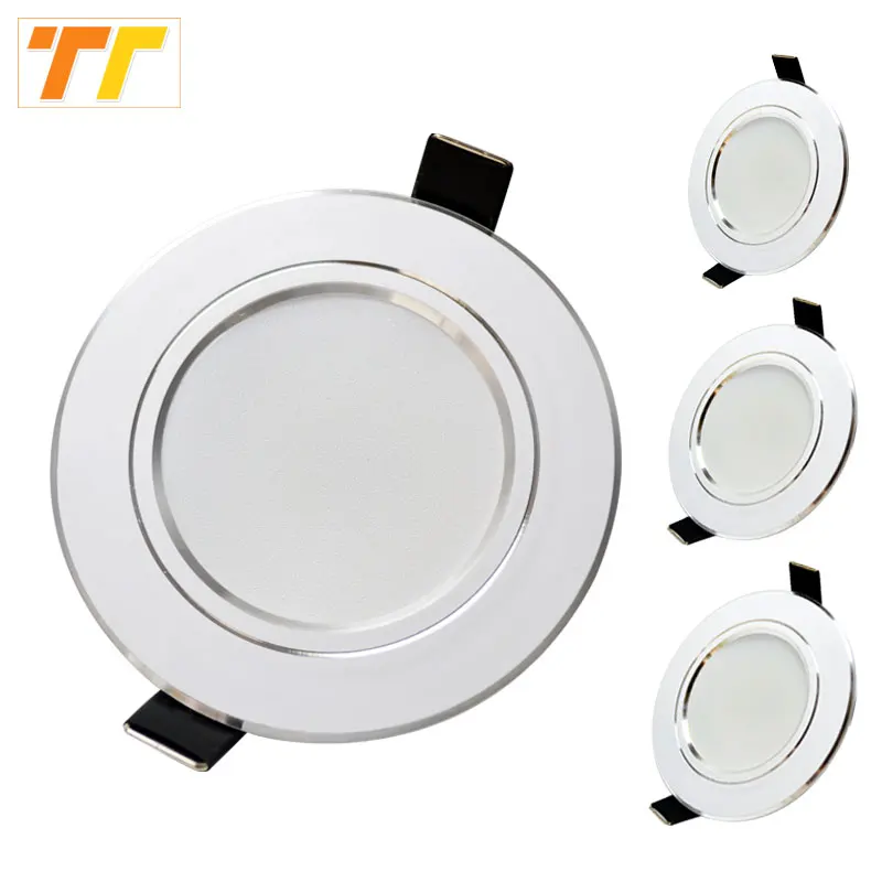 10 szt. Lampa LED typu Downlight 3w 5w 7W 9w 12w 15w 18w 230V 110V Sufitowe wpuszczane Downlight Okrągłe oświetlenie panelowe Oświetlenie wewnętrzne