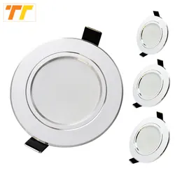 10 szt. Lampa LED typu Downlight 3w 5w 7W 9w 12w 15w 18w 230V 110V Sufitowe wpuszczane Downlight Okrągłe oświetlenie panelowe Oświetlenie wewnętrzne