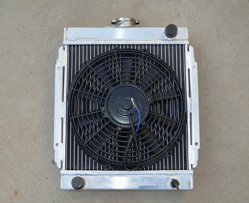 

3 Row Aluminum Radiator & Fan For DATSUN 1200 B110 A12/T MT 1970-1976 1970 71 72 73 74 75 76 Hot Selling