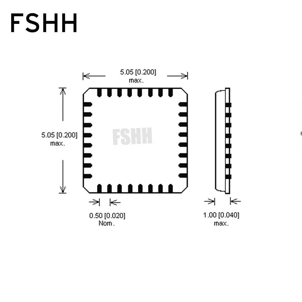 FSHH QFN32 test socket WSON32 DFN32 MLF32 ic socket Pitch=0.5mm Size=5mmX5mm