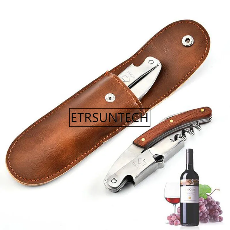 

100pcWine Opener Wine Bottle Wood Stainless Steel Can Beer Hippocampus Retro Simple Open Tool for Kitchen Bar Kichen Accessories