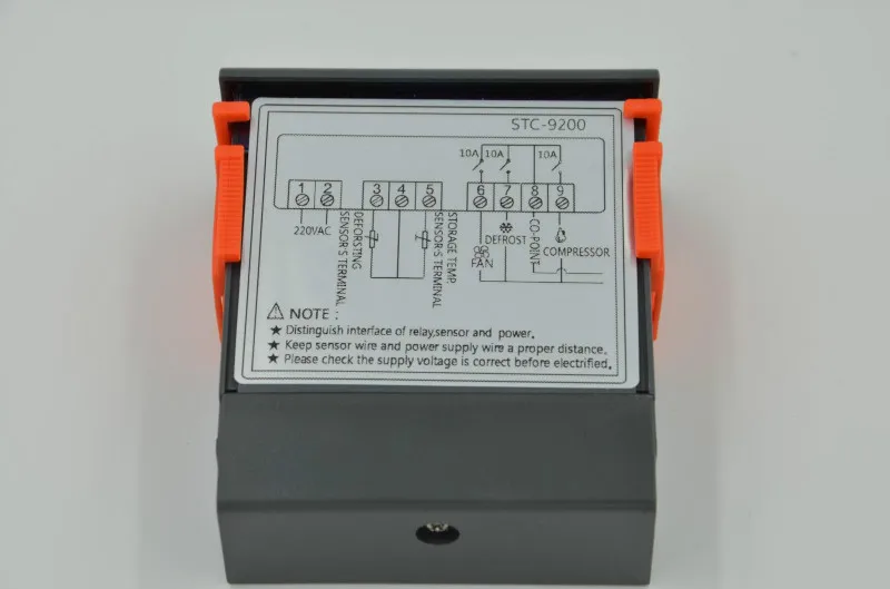 STC-9200 AC/DC 12V/24V/110/V220V temperature controller with refrigeration defrost fan alarm function and two sensors