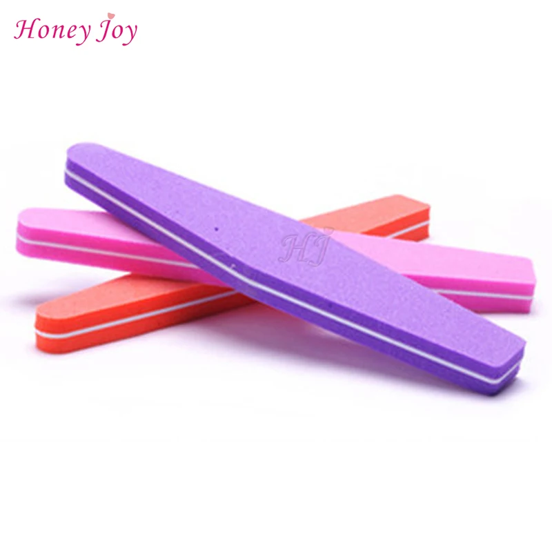 

1Pc 100/180# Nail File Nail Art Buffer Sanding Block File Nail Tool (Random Color)