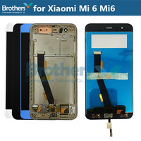 LCD Screen for Xiaomi Mi 6 LCD Display for Xiaomi 6 Mi6 With Fingerprint Frame Touch Screen Digitizer LCD Assembly Original 100%