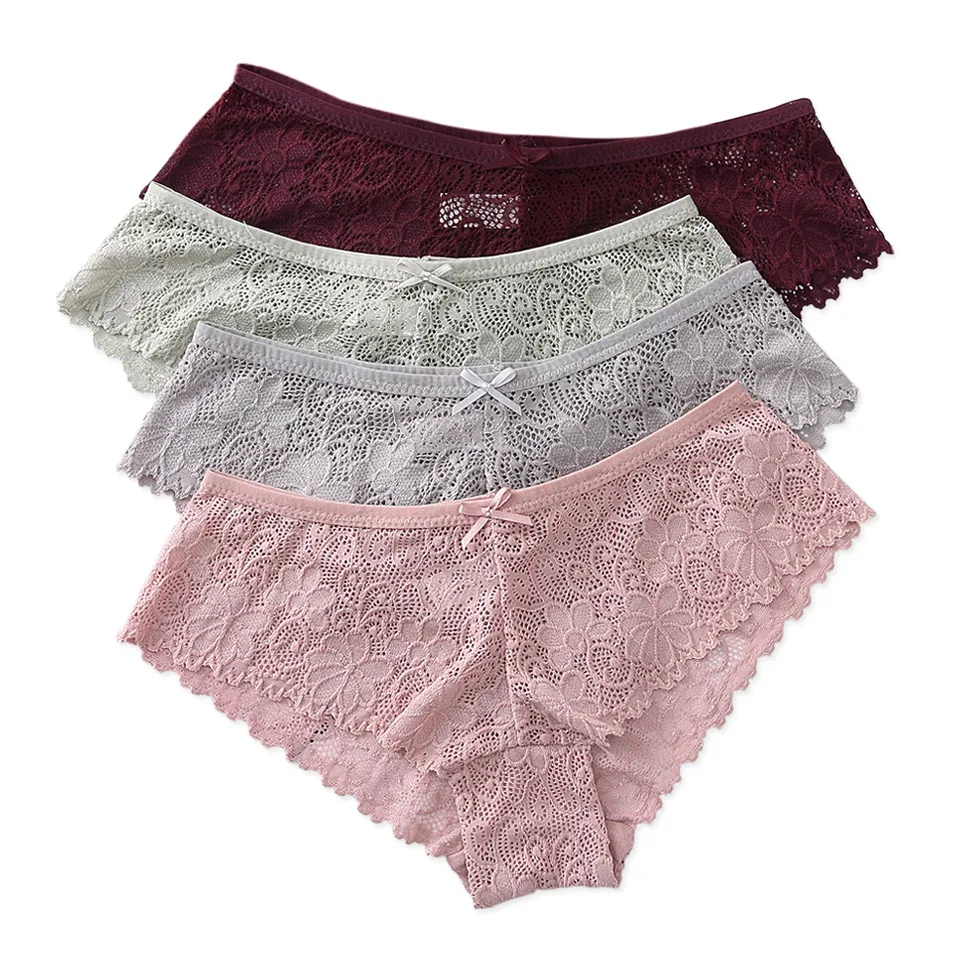 Sexy Lace Panties For Women Underwear Fashion Cozy Lingerie Breath-able Briefs Cotton low-Rise Panties Female Underwear Lady New