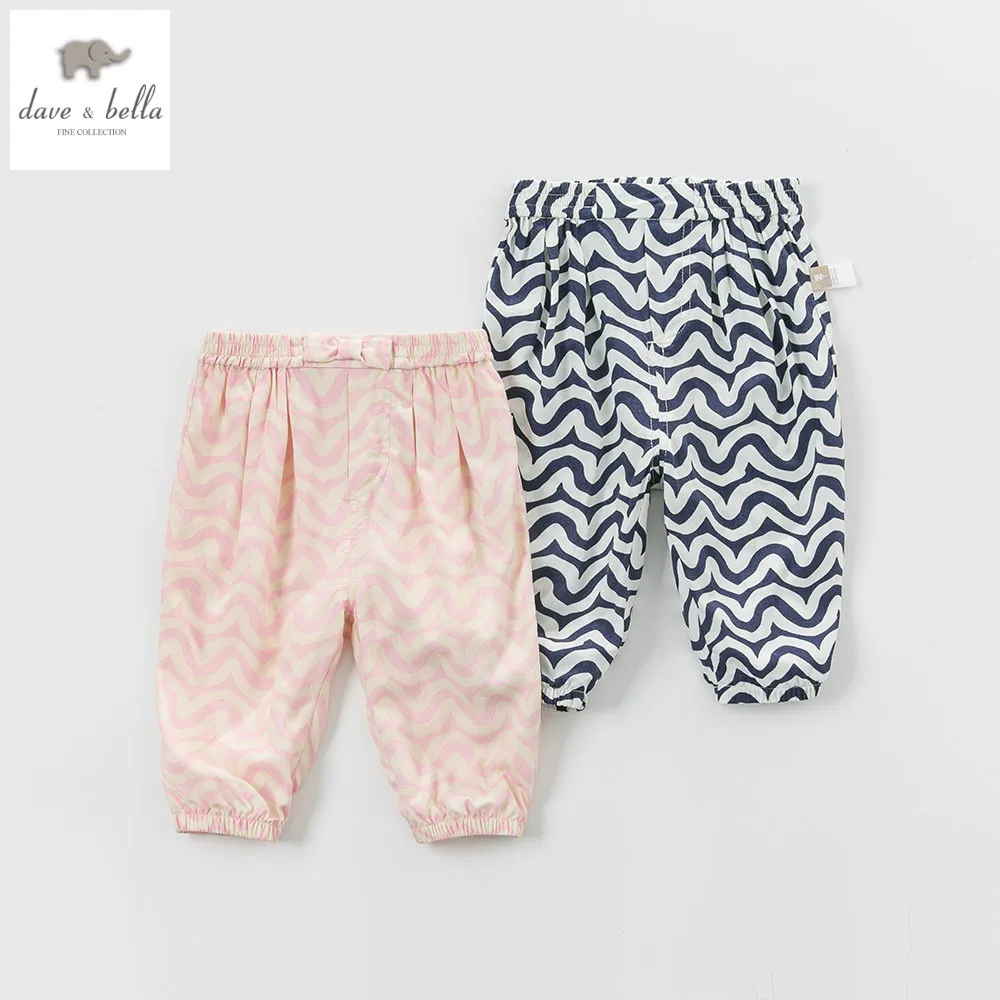 

DB5456 dave bella spring summer baby pants baby trousers kids clothes girls padded pencil pants kids trousers