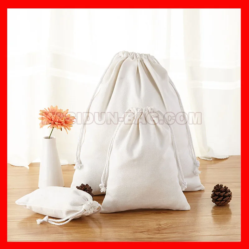 

(100pcs/lot) wholesale eco friendly plain natural cotton string bag