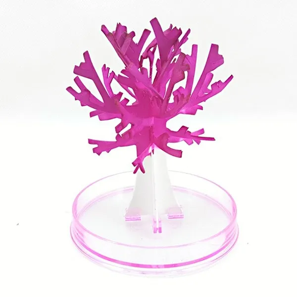 90mm Visual Magic Sakura alberi artificiali decorativi in crescita albero di carta fai-da-te regalo novità scienza giocattoli per bambini albero di fiori esplorazione