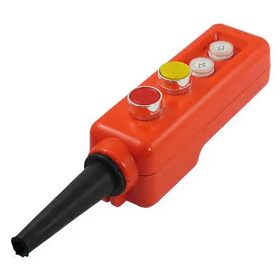 Red Yellow Cap Up-down Momentary Push Button Switch 660V 10A for Crane