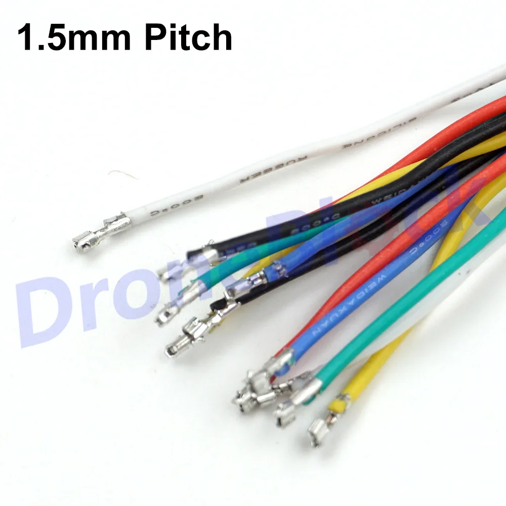 24Pcs/a lot 6 colors Pre-crimped Cables Pixhawk/apm PX4/CC3D/SP Racing F3 GPS Telemetry OSD Bluetooth silica gel 150mm