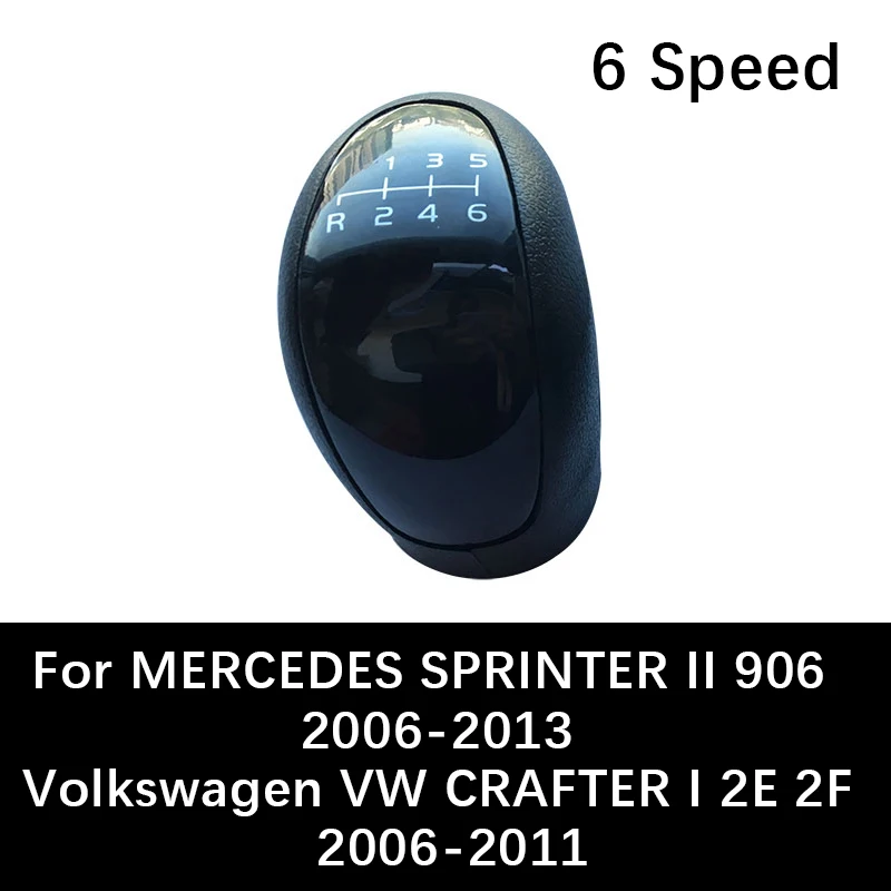 Perilla de palanca de cambios de coche de 6 velocidades para Volkswagen VW CRAFTER Mercedes Benz SPRINTER palanca Manual perilla de palanca de cambios evaluaciones de coche