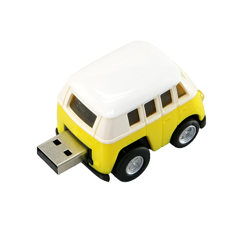 Little Bus Usb Flash Drive Model Mobil Mini 4GB 8GB 16G 32G 64GB Pendrive USB 2.0 Pen Drive Flash Memory Stick Drive Hadiah Cantik