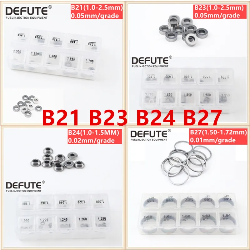 

200 Pieces Washer B21 B23 B24 B27, Common Rail Injector adjustment Shim Gasket washer B21 B23 B24 B27