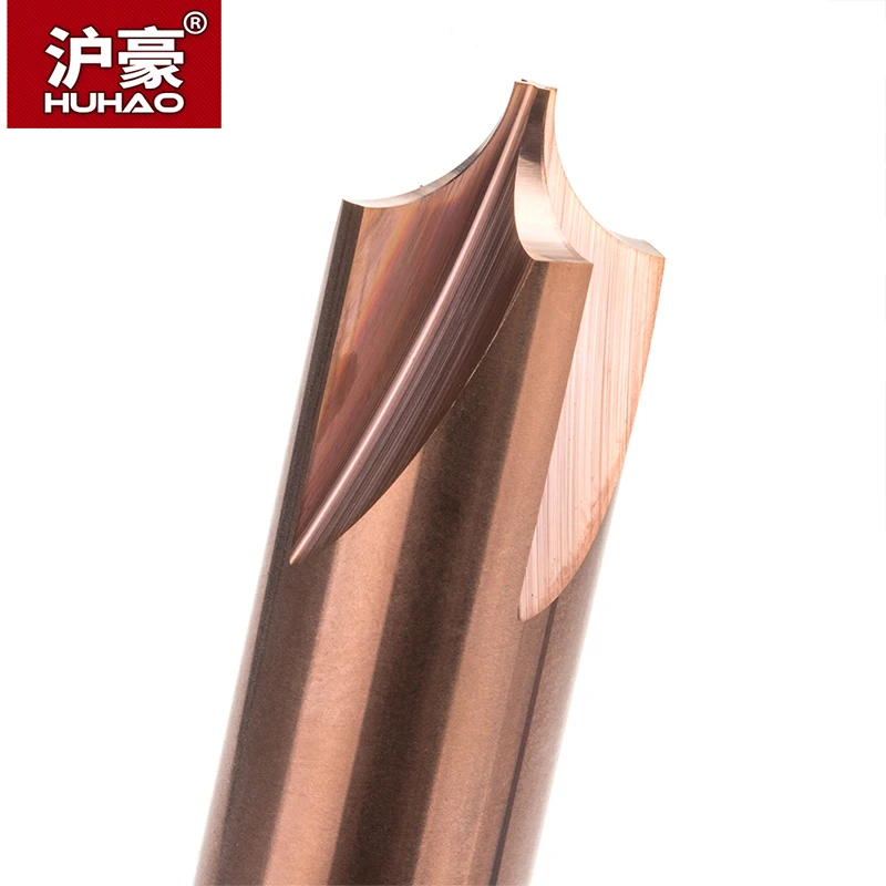 Imagem -05 - Huhao 1pc Carboneto Sólido Anti-r Chanfradura Roteador Bit para Liga de Aço e Flautas Arco r Ângulo Fresa Cnc Fresa