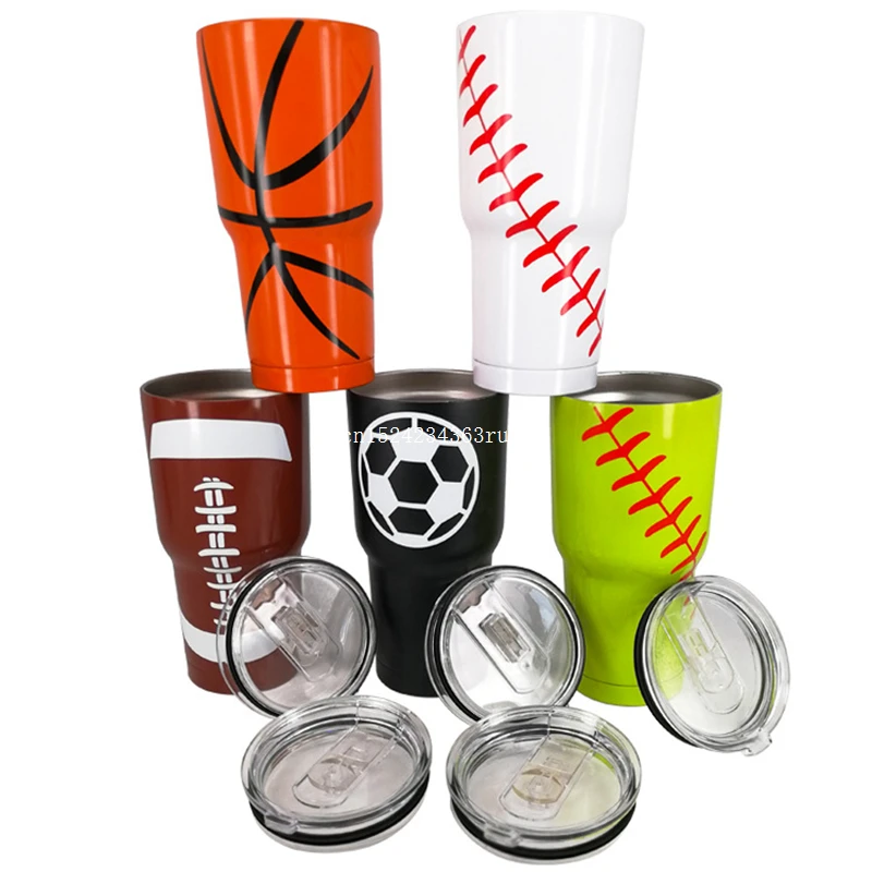 

70pcs Baseball Thermos Coffee Mugs Thermal Bottle for Vacuum Flasks Termos Cup Tumbler Thermocup Stainless Steel 20 oz 30 oz